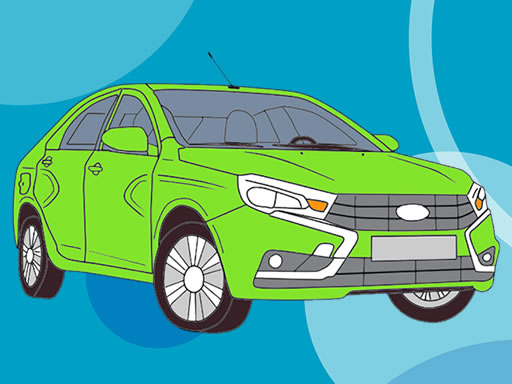 Image Russian cars coloring book