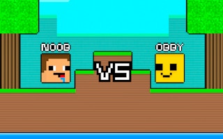 Image Noob vs Obby two player game