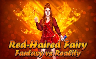 Red-haired fairy Fantasy versus reality
