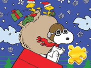 Puzzle: Snoopy's Christmas delivery